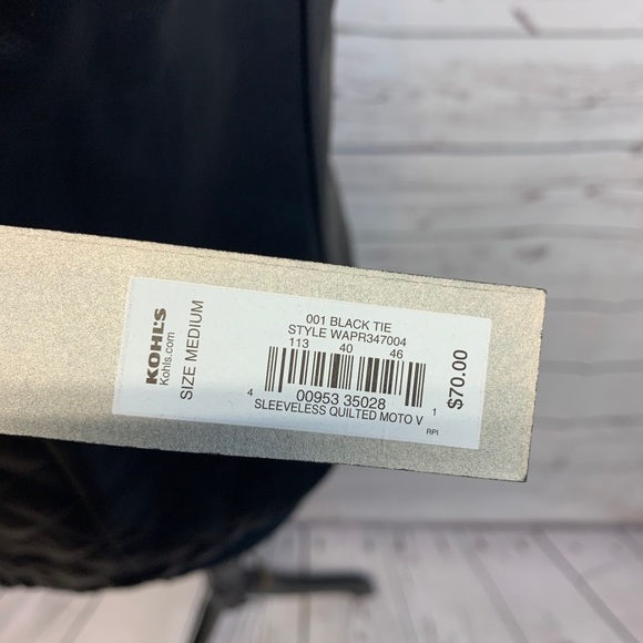 Apt. 9 Faux Leather Vest Medium NWT - Picture 8 of 8